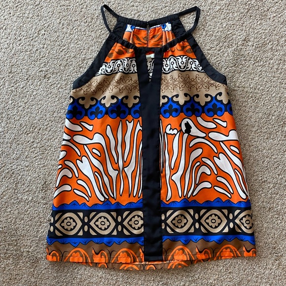 Jade multicolor sleeveless halter-neck tunic, size M - Picture 3 of 11